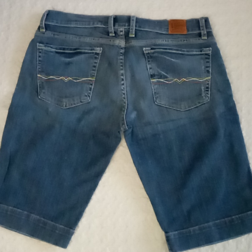 Lucky Brand Gene Montesano Bermuda Dark Wash Denim Jeans Shorts 8/29